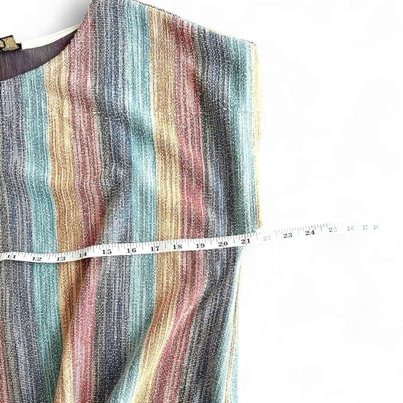 New Anthropologie W5 Women's Shirt Knit Top Size Medium with Tie Front Stripe - Picture 5 of 6